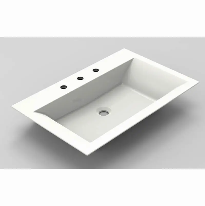 Finezza Countertop/Drop-In Sink with Three Faucet Holes