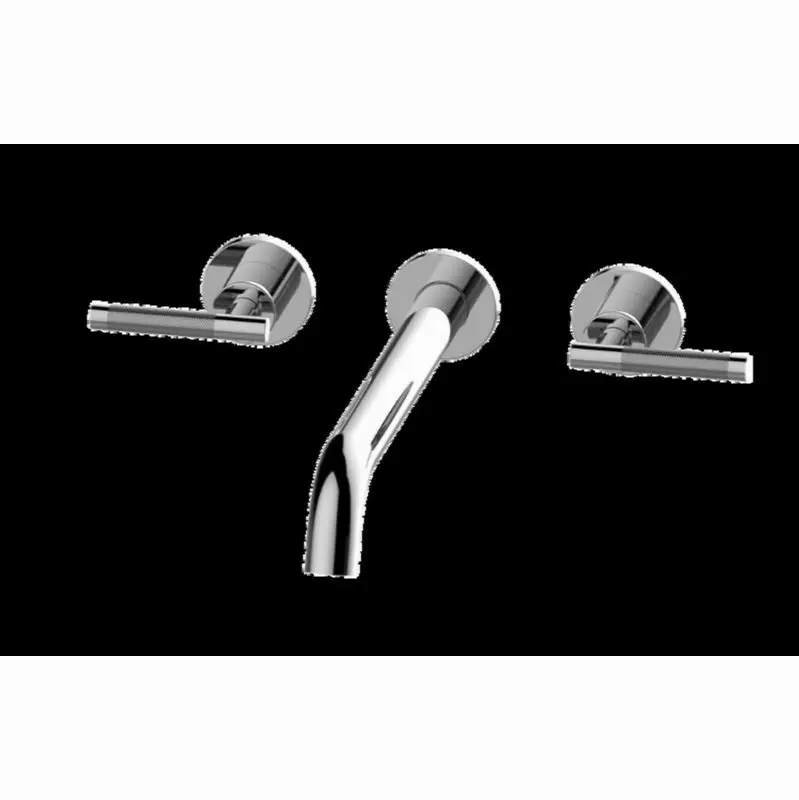 Harley Three-Hole Wall-Mounted Tub Filler with 12" spout