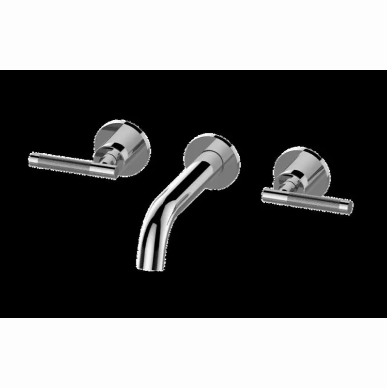 Harley Three-Hole Wall-Mounted Tub Filler with 7-3/16" spout