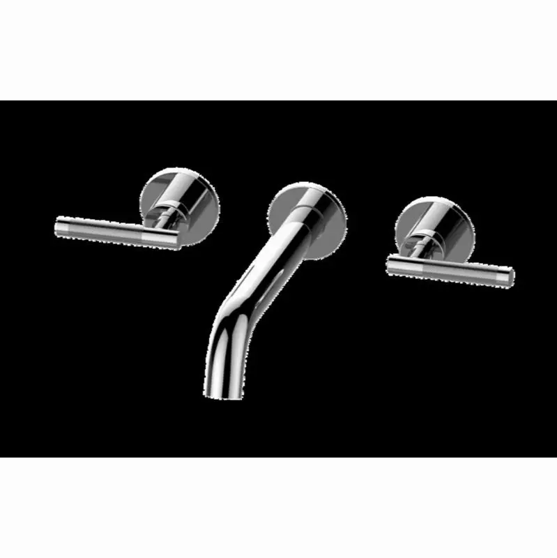 Harley Three-Hole Wall-Mounted Tub Filler with 9-3/16" spout