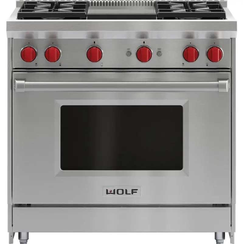 36" Gas Range, 4 Burner, Griddle, Ng