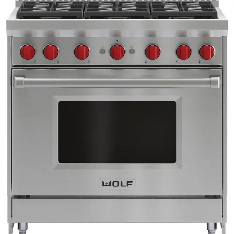 36" Gas Range, 6 Burner, Ng