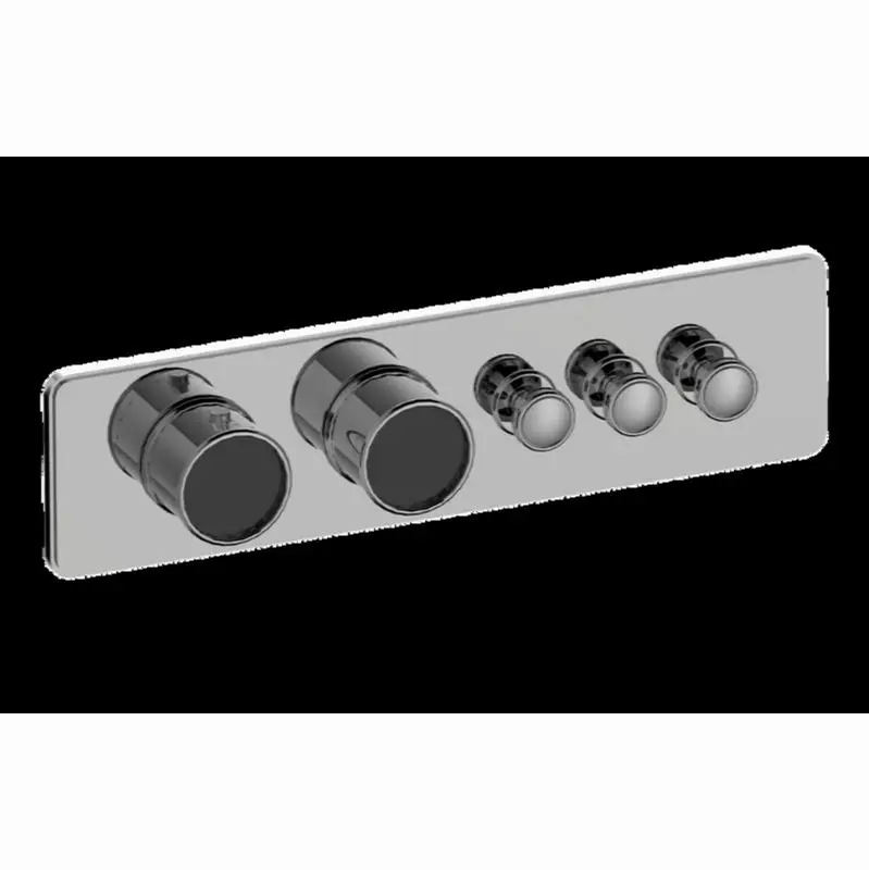 Traditional 3-Button Paired Knob Horizontal Trim