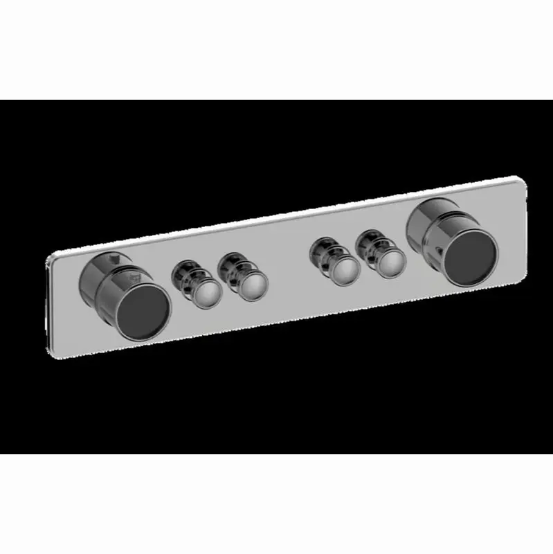Traditional 4-Button Split Knob Horizontal Trim