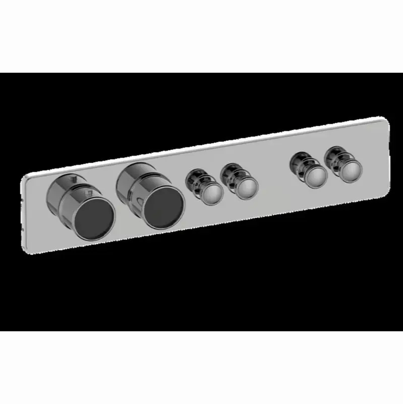 Traditional 4-Button Paired Knob Horizontal Trim