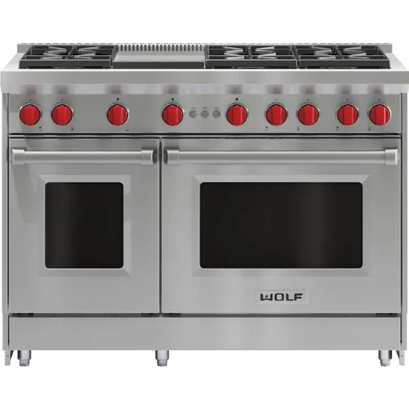 48" Gas Range, 6 Burner, Griddle, Ng