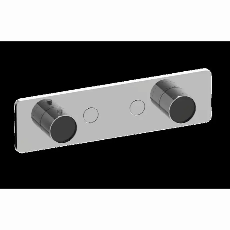 Contemporary 2-Button Split Knob Horizontal Trim