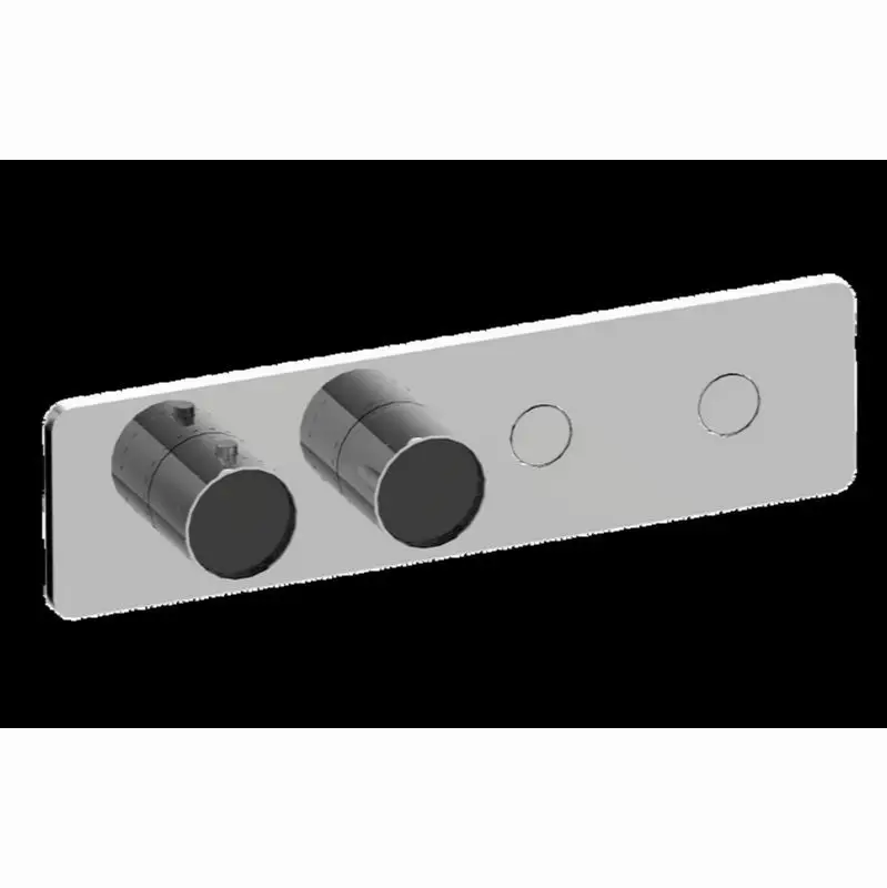 Contemporary 2-Button Paired Knob Horizontal Trim