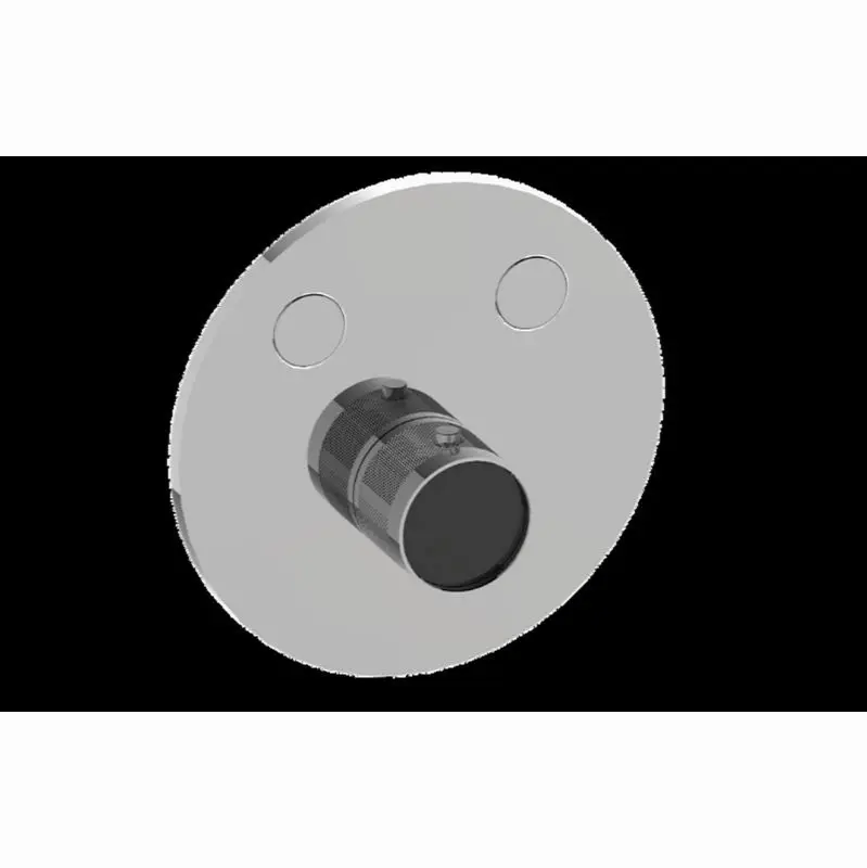 Contemporary 2-Button Diamond Knurl Round Trim