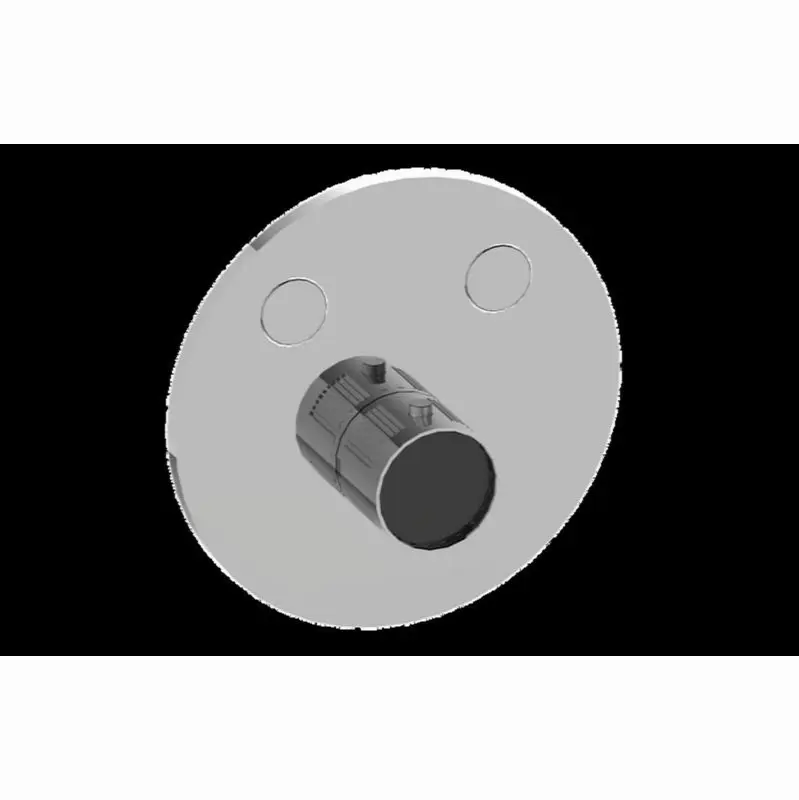 Contemporary 2-Button Fluted Knurl Round Trim