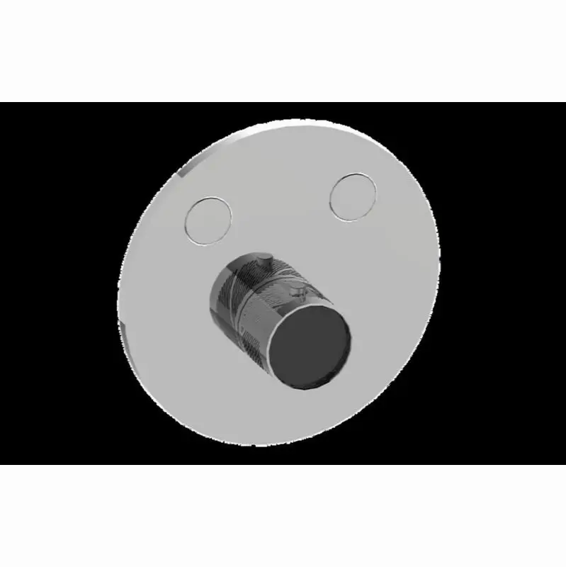 Contemporary 2-Button Oblique Knurl Round Trim