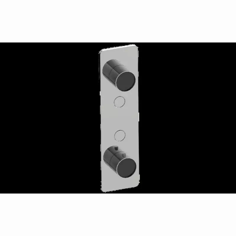 Contemporary 2-Button Split Knob Vertical Trim