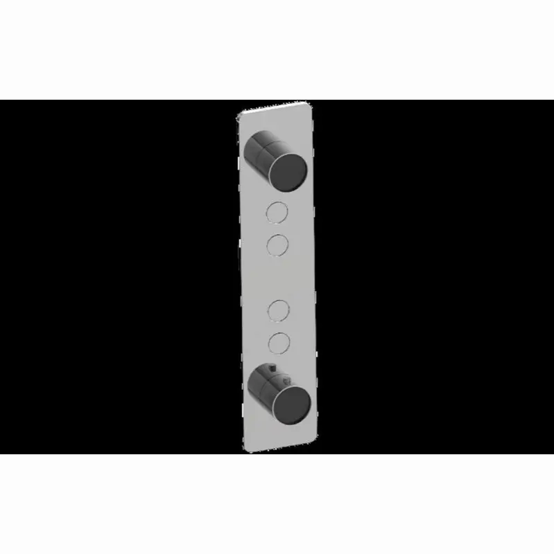 Contemporary 4-Button Split Knob Vertical Trim