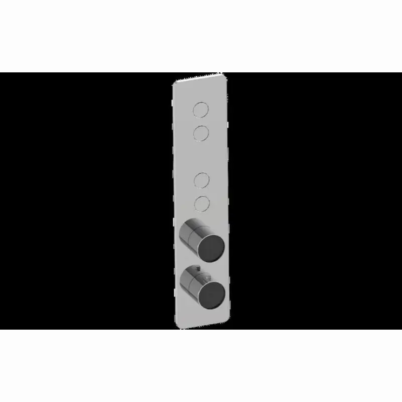Contemporary 4-Button Paired Knob Vertical Trim