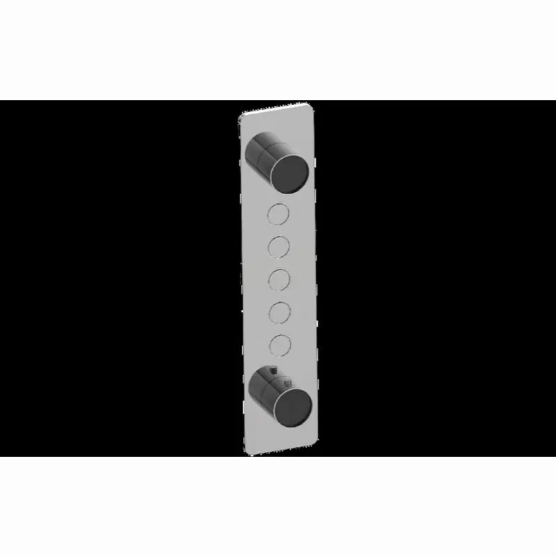 Contemporary 5-Button Split Knob Vertical Trim