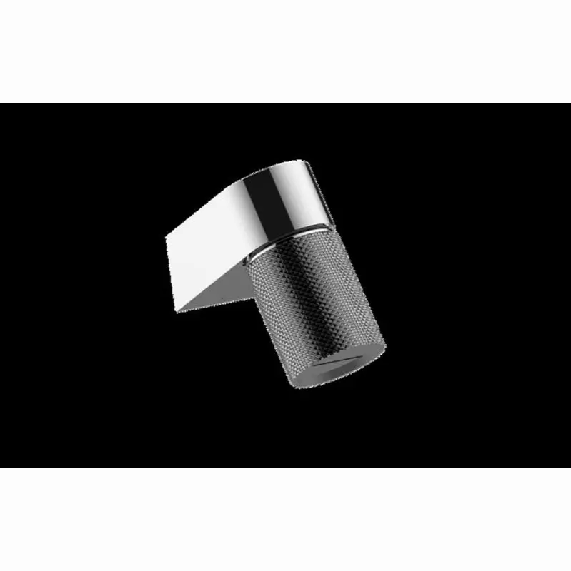 Wall-Mount Contemporary Diamond Knurl Cascade Showerhead