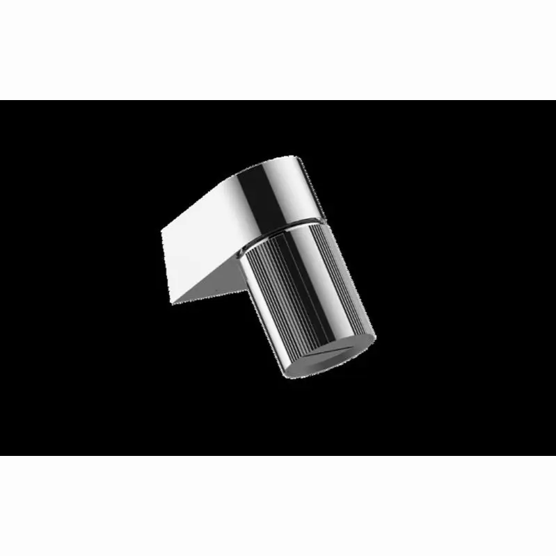 Wall-Mount Contemporary Fluted Knurl Cascade Showerhead