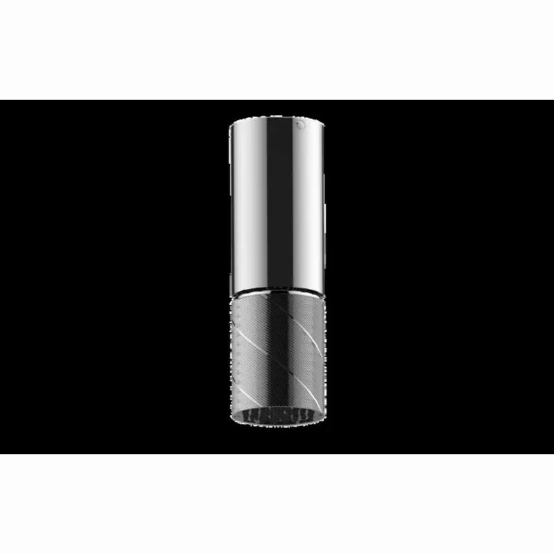 Ceiling-Mount Contemporary Oblique Knurl Showerhead