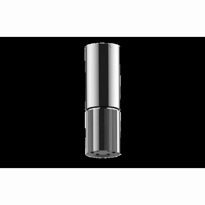 Ceiling-Mount Contemporary Fluted Knurl 6-Jet Showerhead