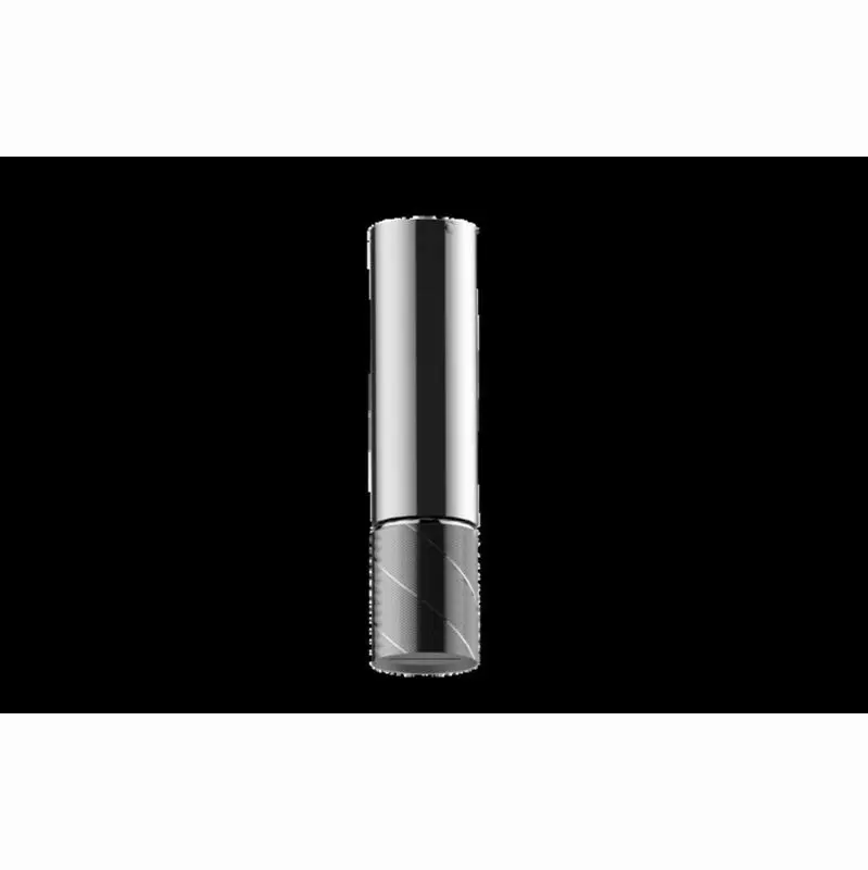Ceiling-Mount Contemporary Oblique Knurl Cascade Showerhead