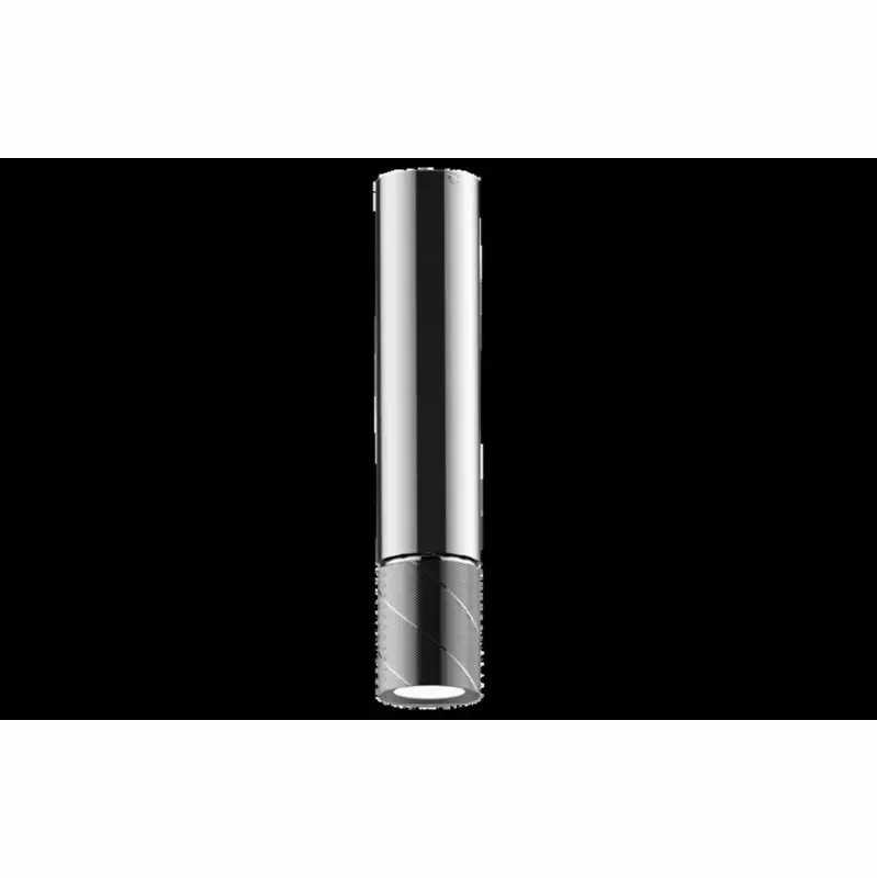 Ceiling-Mount Contemporary Oblique Knurl LED Fixture-REMOTE