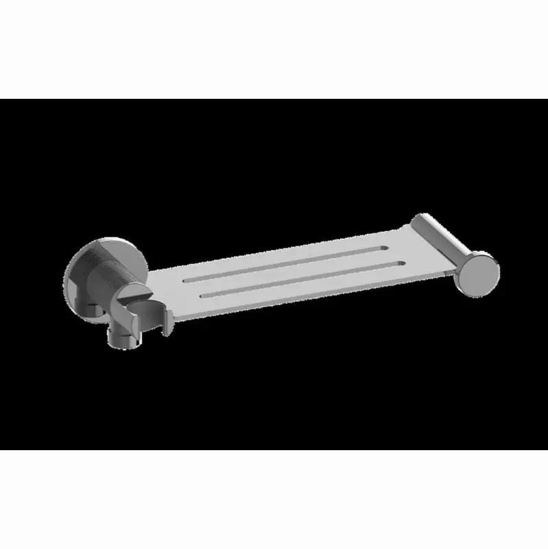 Contemporary Integrated Elbow, Bracket, Shelf, and Hook Diamond Knurled