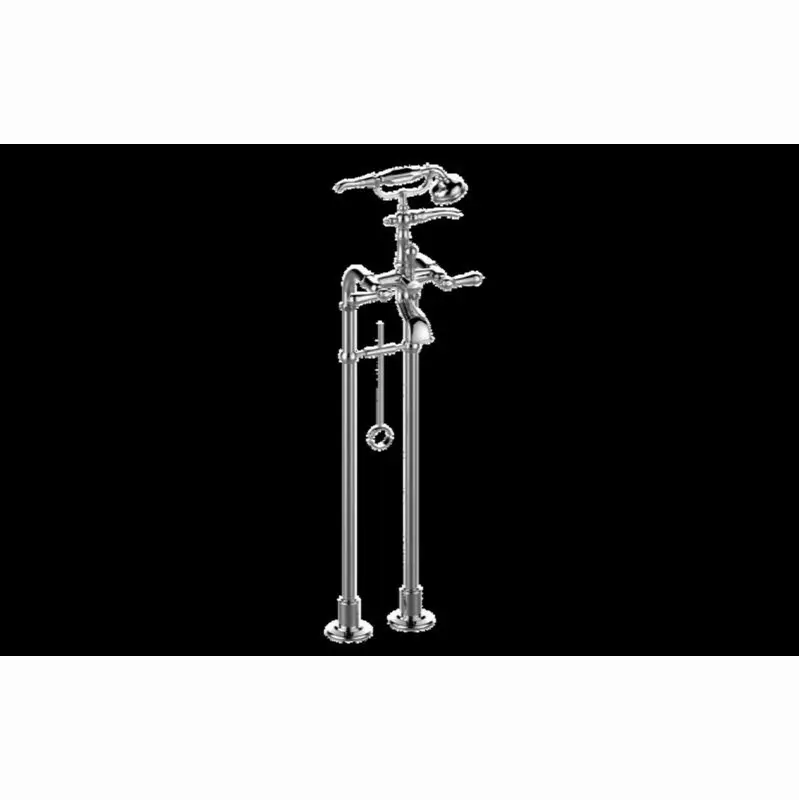 Adley Exposed Floor-Mounted Tub Filler w/Handshower Set
