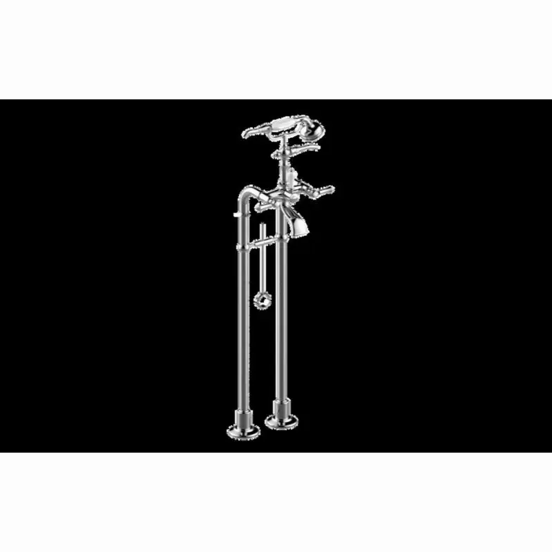 Adley Exposed Floor-Mounted Tub Filler w/Handshower Set