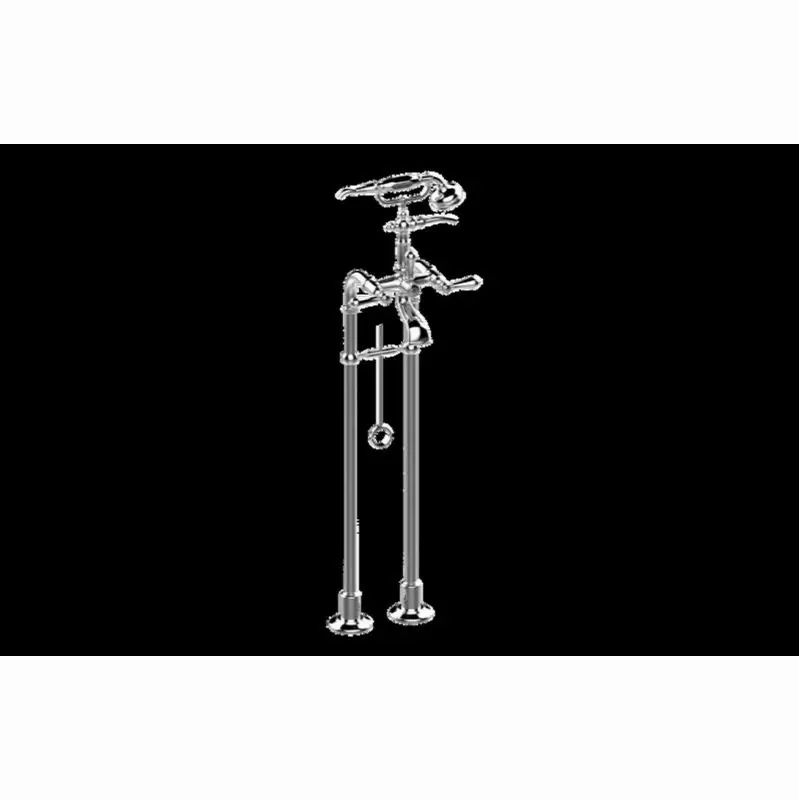 Adley Exposed Floor-Mounted Tub Filler w/Handshower Set