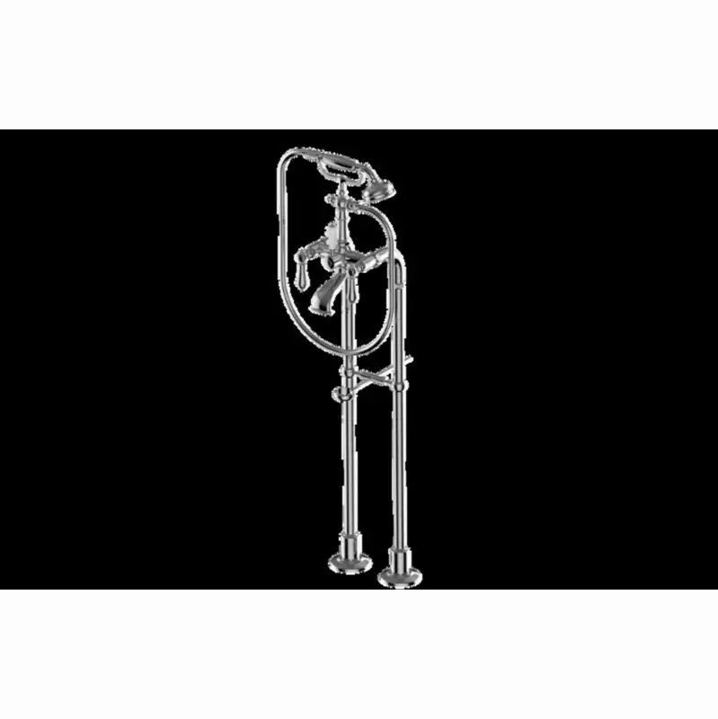 Adley Exposed Floor-Mounted Tub Filler w/Handshower Set