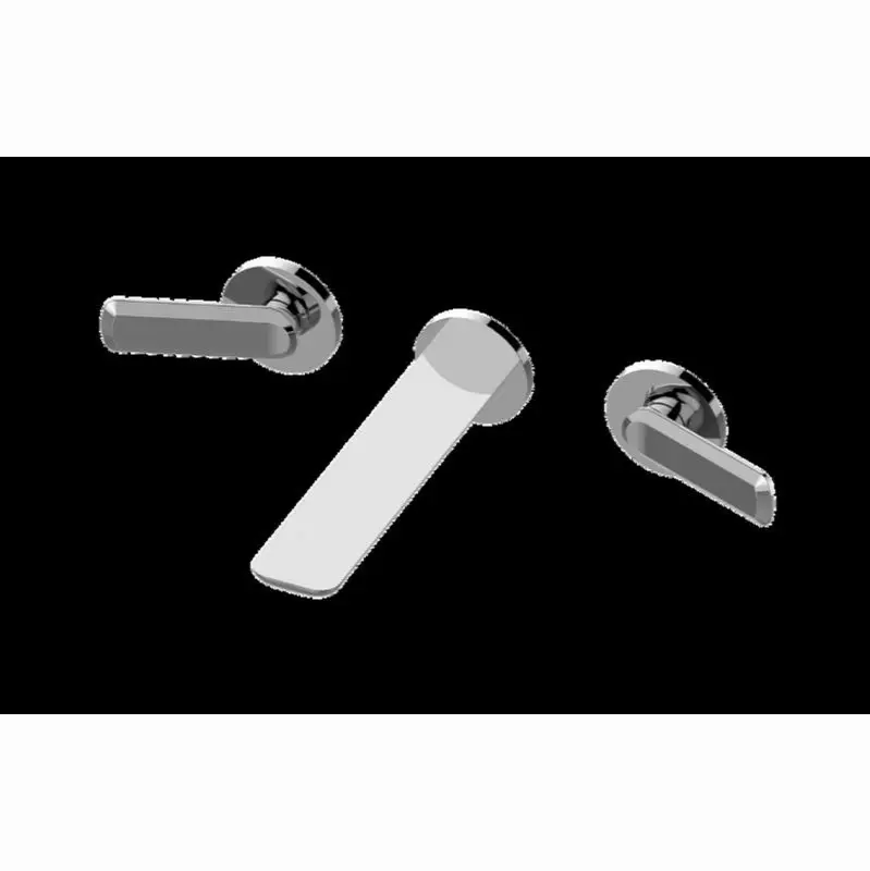 Sento Three-Hole Wall-Mounted Tub Filler with 7" spout