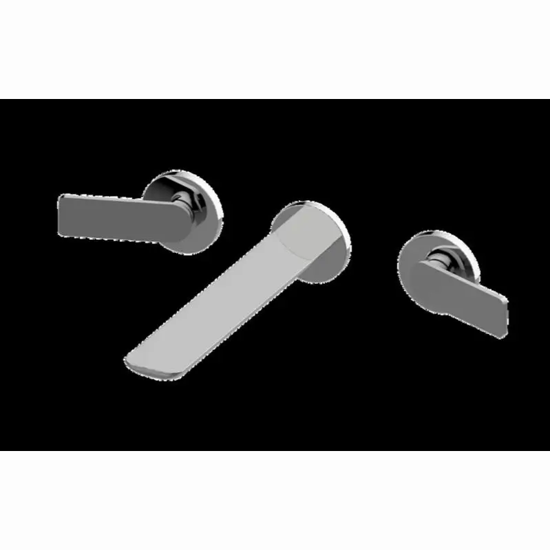 Sento Three-Hole Wall-Mounted Tub Filler with 9" spout
