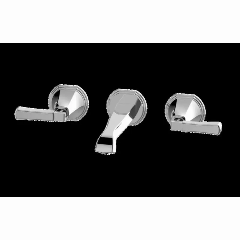Finezza UNO Three-Hole Wall-Mounted Tub Filler with 7-1/2" spout