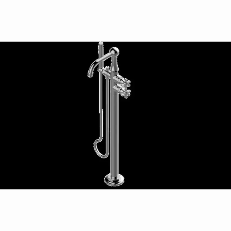 Camden Floor Mounted Tub Filler w/Cross Handle (Trim Only)