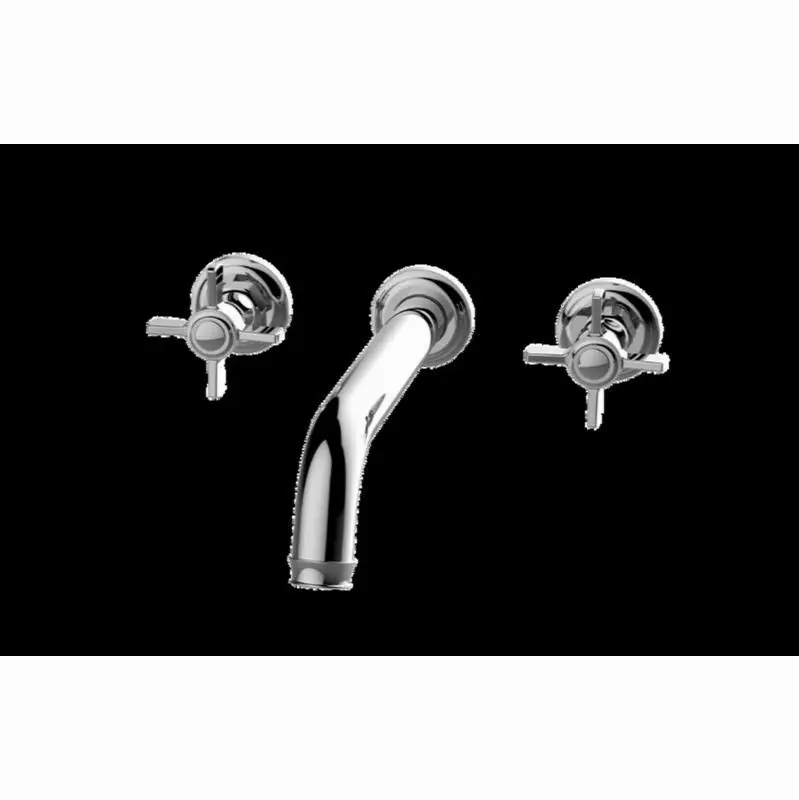 Camdem Three-Hole Wall-Mounted Tub Filler with 9-3/8" spout