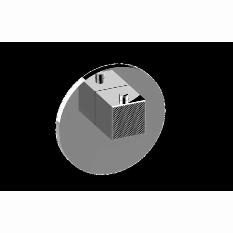 Cameo Round M-Series Thermostatic Valve Trim Plate with Handle