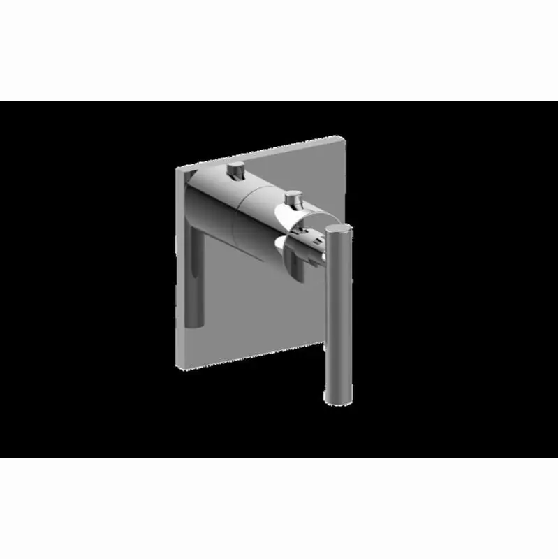 M.E./Terra Square M-Series Thermostatic Valve Trim Plate with Handle