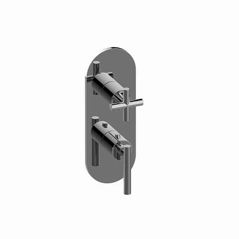 M.E./Terra Round M-Series Valve Trim with Two Handles