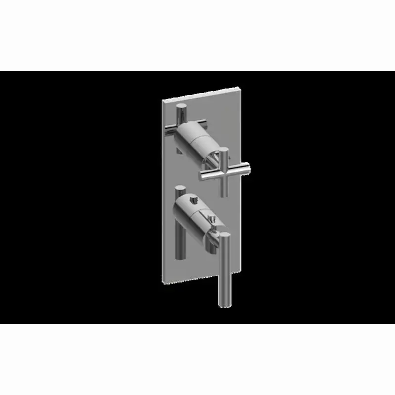 M.E./Terra Square M-Series Valve Trim with Two Handles