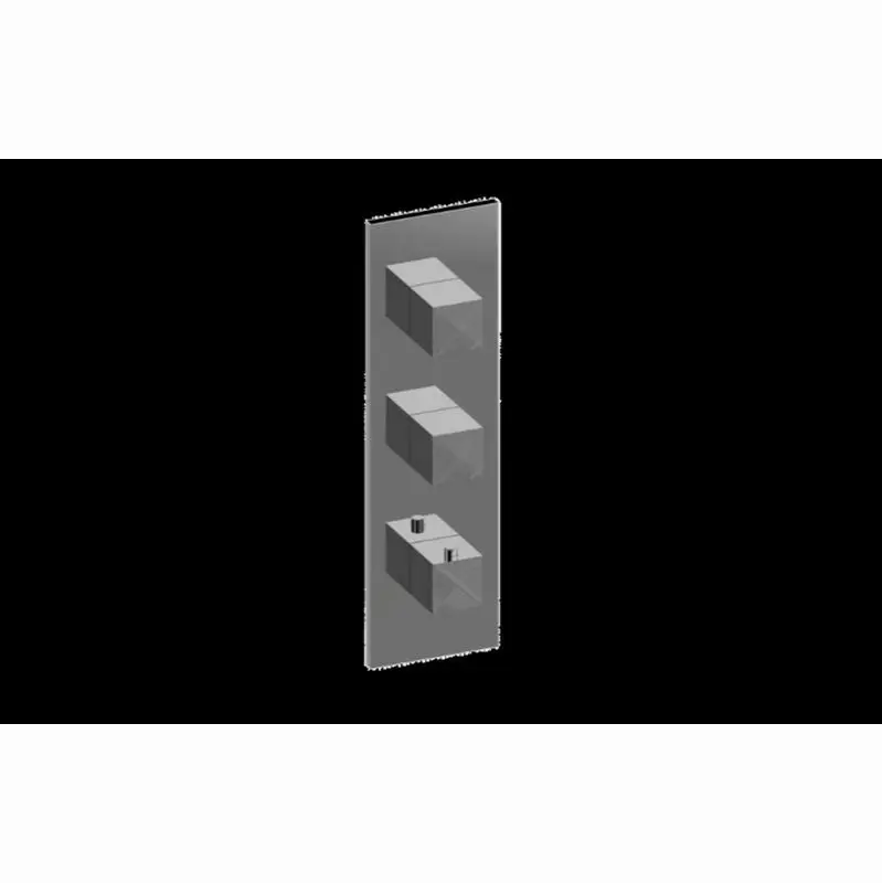 Incanto Square M-Series Valve Trim with Three Handles