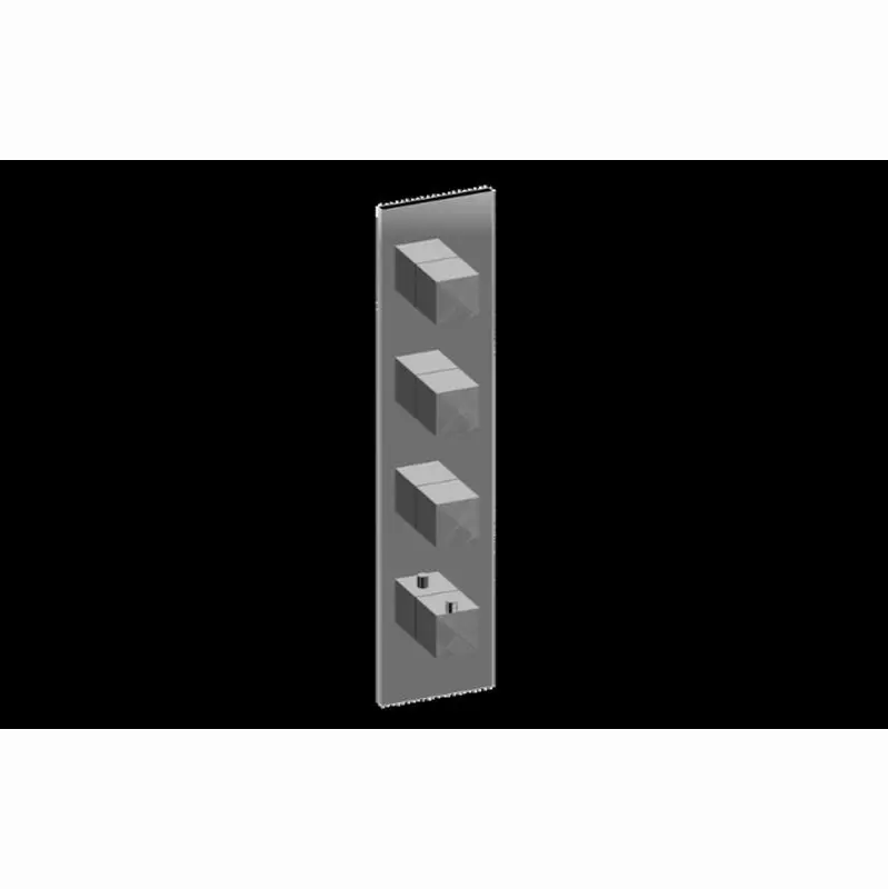 Incanto Square M-Series Valve Trim with Four Handles