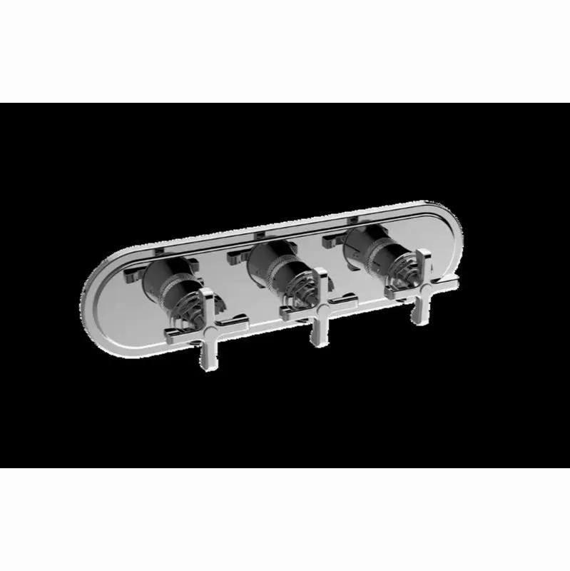 Vignola Traditional M-Series Valve Trim with Three Handles (Horizontal Orientation)
