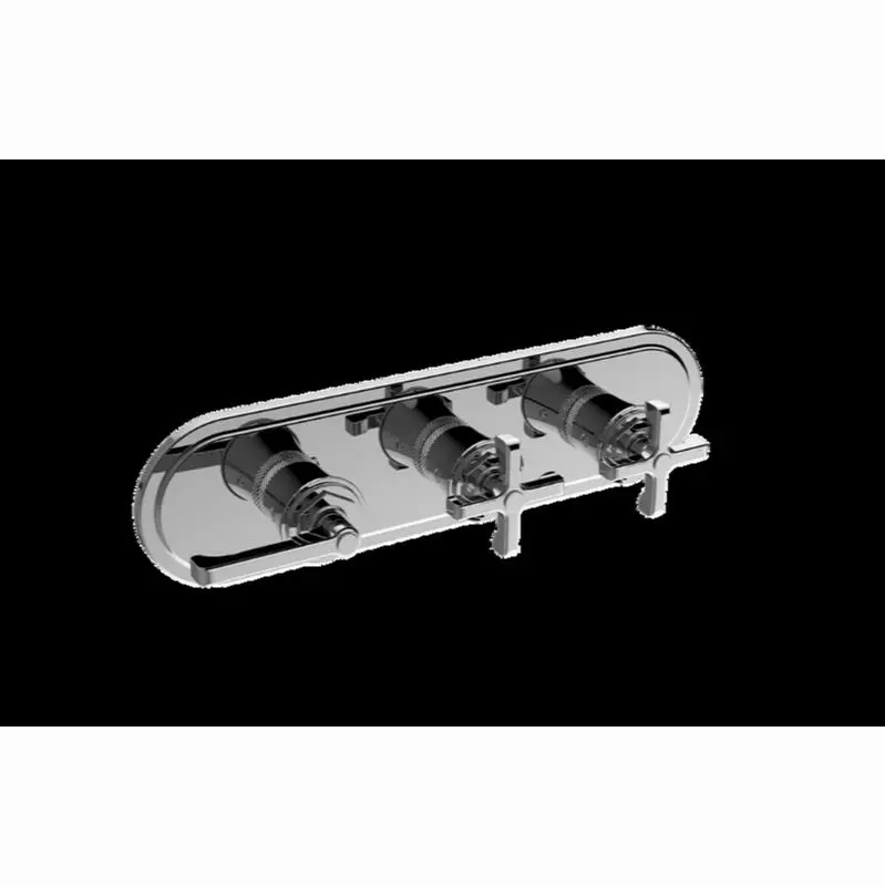 Vignola Traditional M-Series Valve Trim with Three Handles (Horizontal Orientation)