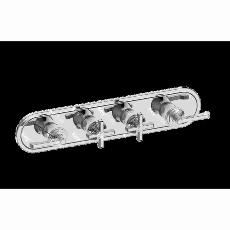 Vignola Traditional M-Series Valve Trim with Four Handles (Horizontal Orientation)