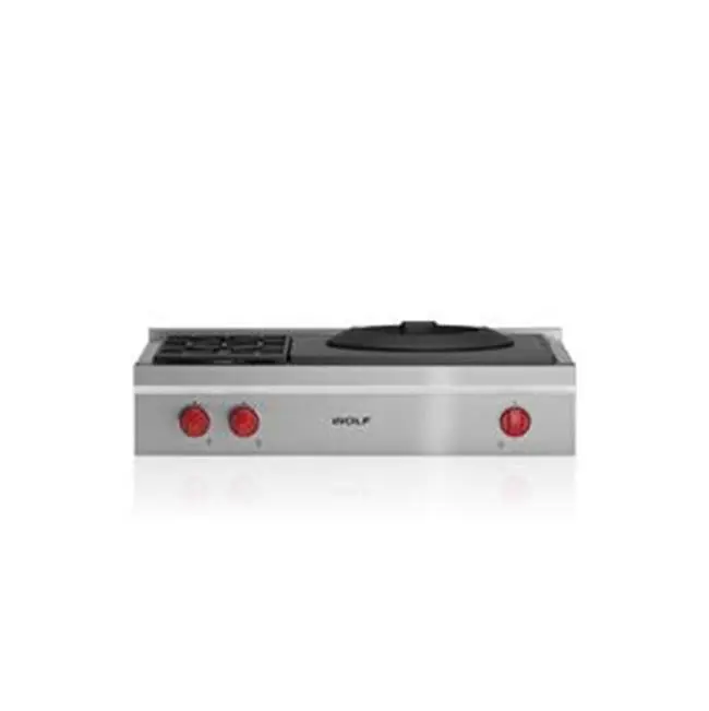 36" Sealed Burner Rangetop, 2 Burner, Wok, Lp