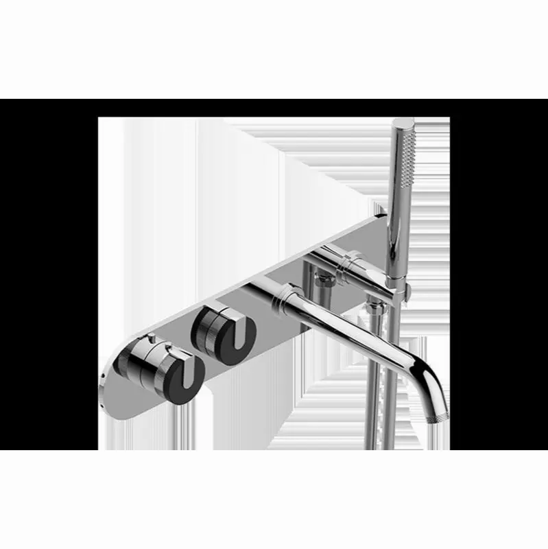 Wall-Mounted M-Series Thermostatic System - Tub Spout and Handshower (Trim)