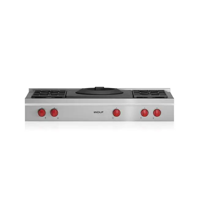 48" Sealed Burner Rangetop - 4 Burners and Wok Burner