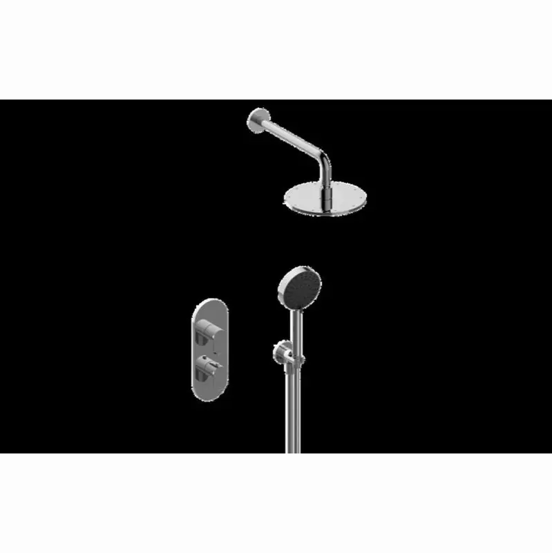 Phase M-Series Thermostatic Shower System - Shower with Handshower (Trim)