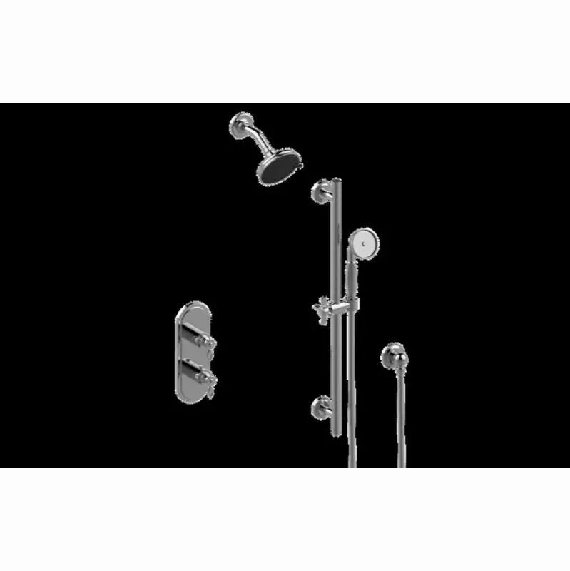 Topaz M-Series Thermostatic Shower System - Shower with Handshower (Trim)