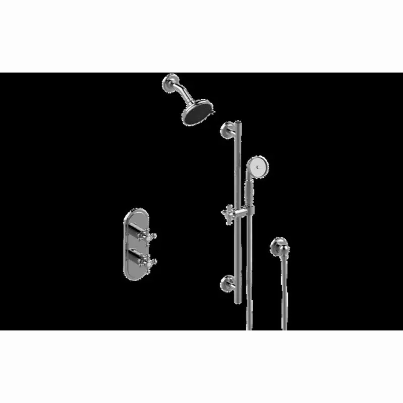 Adley M-Series Thermostatic Shower System - Shower with Handshower (Trim)